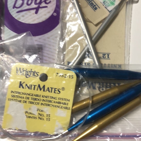 12 SETS SUSAN BATES, SKACEL etc CIRCULAR KNITTING NEEDLES SOME INTERCHANGABLE - Picture 5 of 5